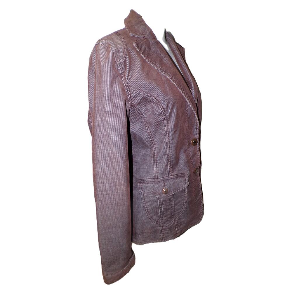 Y2k Blazer L Flare Pants 32x33 Burgundy Corduroy Grunge Boho American Exchange - Picture 5 of 16
